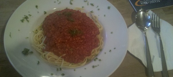 Spaghetti Bolognese (in der Schuhfabrik, Ahlen)