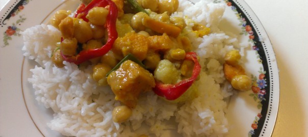 Kichererbsencurry (in der VeloKitchen, Dortmund)